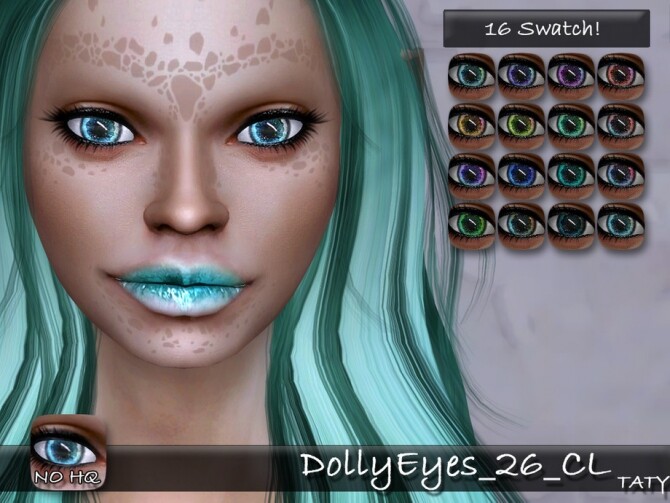 Sims 4 Dolly Eyes 26 CL by tatygagg at TSR