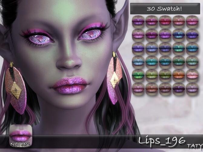 Sims 4 Lips 196 by tatygagg at TSR