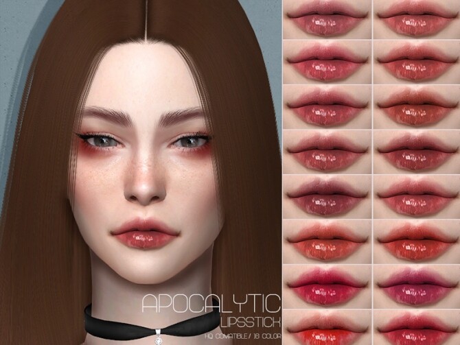 Sims 4 LMCS Apocalytic Lipstick (HQ) by Lisaminicatsims at TSR