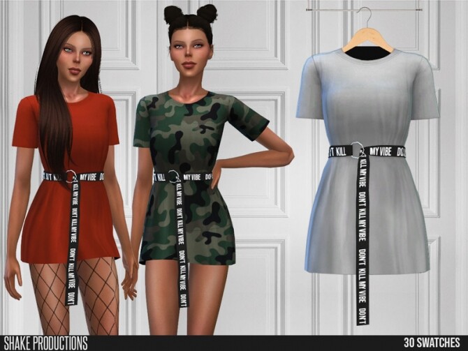 Sims 4 441 Short Dress by ShakeProductions at TSR