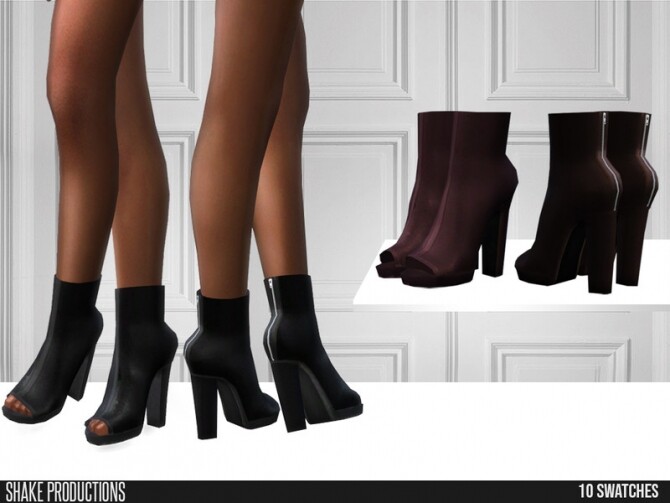 Sims 4 442 Leather Boots by ShakeProductions at TSR