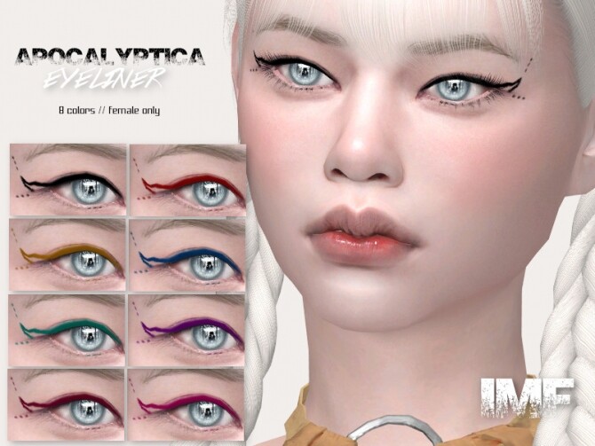 Sims 4 IMF Apocalyptica Eyeliner by IzzieMcFire at TSR