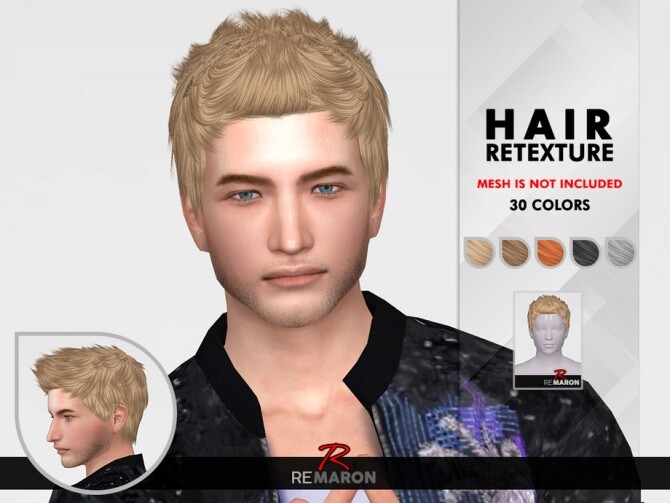 Sims 4 63 Hair Retexture by remaron at TSR
