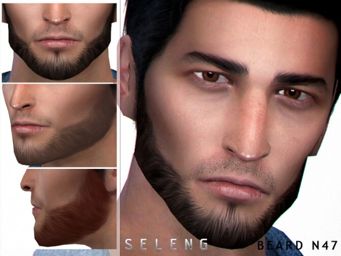Sims 4 Beard N47 by Seleng at TSR