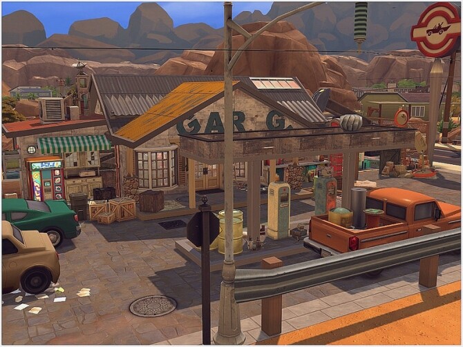 Sims 4 Last Station Bar by lotsbymanal at TSR
