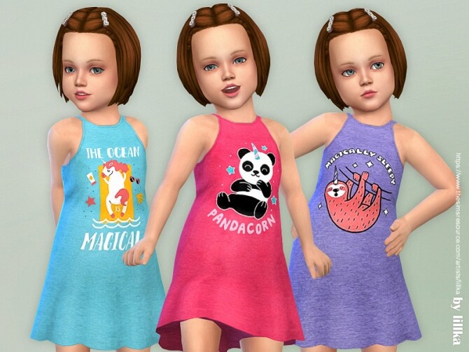 Sims 4 Toddler Dresses Collection P135 by lillka at TSR