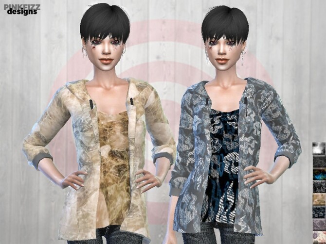 Sims 4 Apocalyptic Doomwear Jacket PF77 by Pinkfizzzzz at TSR