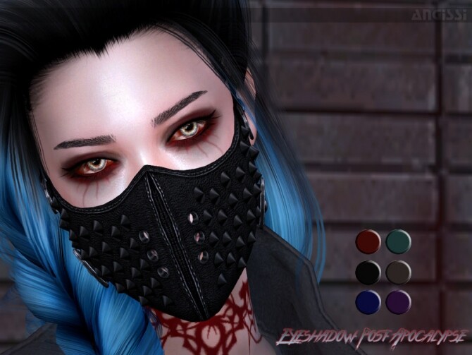 Sims 4 Post Apocalypse Eyeshadow by ANGISSI at TSR