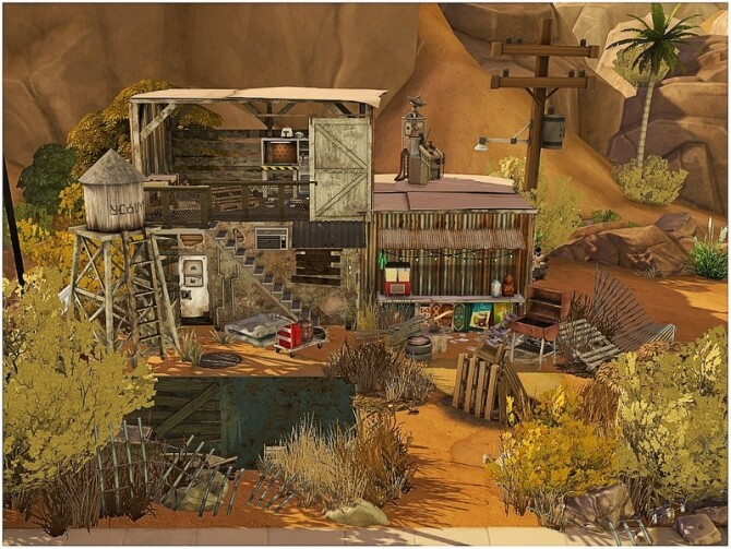 Sims 4 Rusty Cabin by lotsbymanal at TSR
