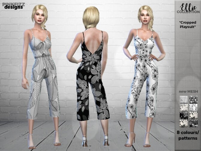 Sims 4 Ellie Playsuit PF97 by Pinkfizzzzz at TSR