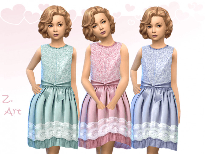 Sims 4 GirlZ 25 Dress by Zuckerschnute20 at TSR