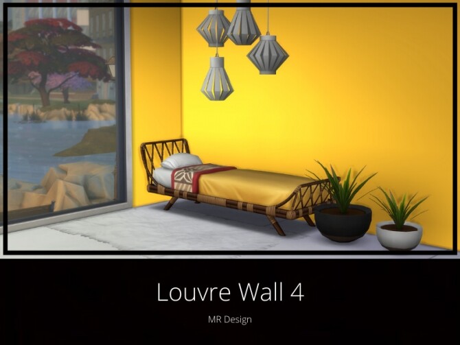 Sims 4 Louvre Wall 4 by MR Design at TSR