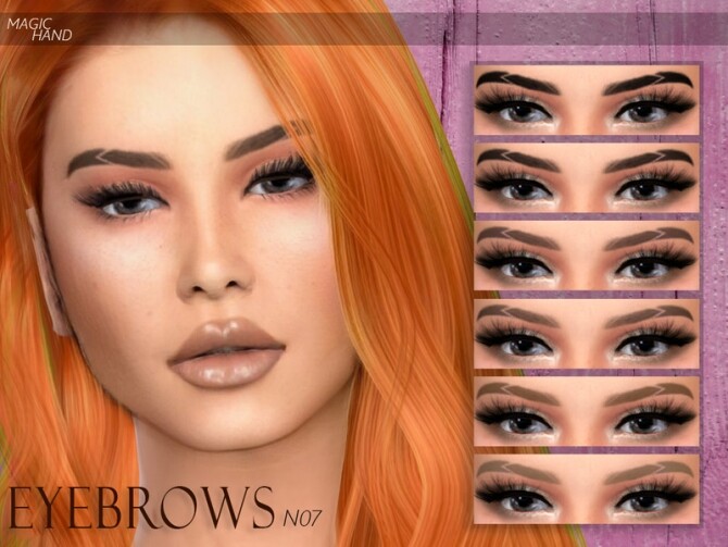 Sims 4 Eyebrows N07 by MagicHand at TSR