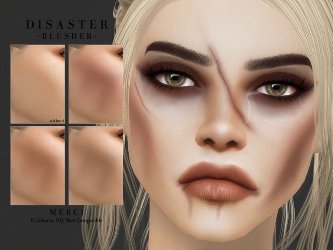 Sims 4 Disaster Blusher by Merci at TSR