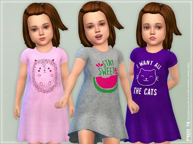 Sims 4 Toddler Dresses Collection P136 by lillka at TSR