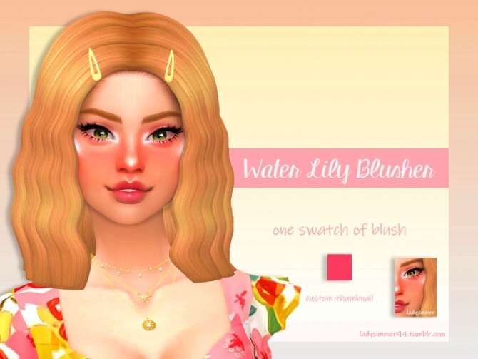 Sims 4 Water Lily Blusher by LadySimmer94 at TSR
