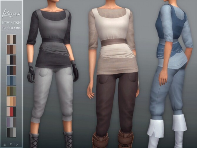 Sims 4 Kenzi Outfit by Sifix at TSR