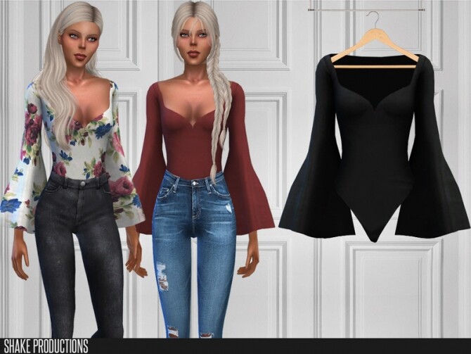 Sims 4 434 Blouse by ShakeProductions at TSR