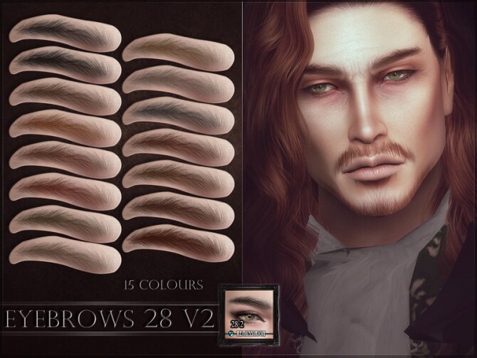 Sims 4 Eyebrows 28 V2 by RemusSirion at TSR