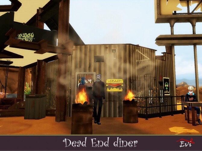Sims 4 Dead End Diner by evi at TSR