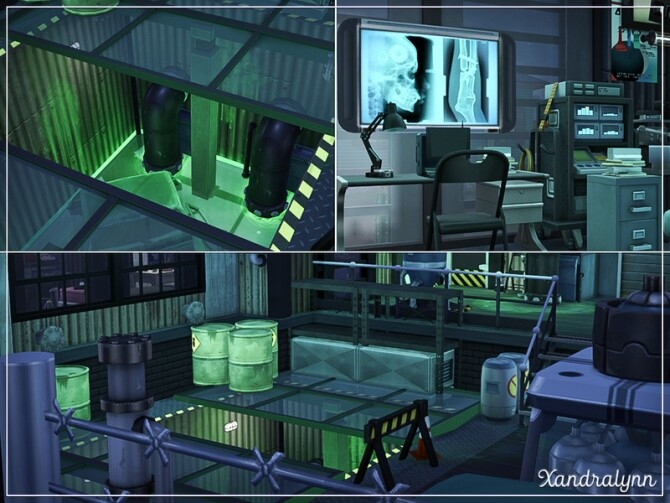 Sims 4 Biohazard post apocalyptic style residence by Xandralynn at TSR