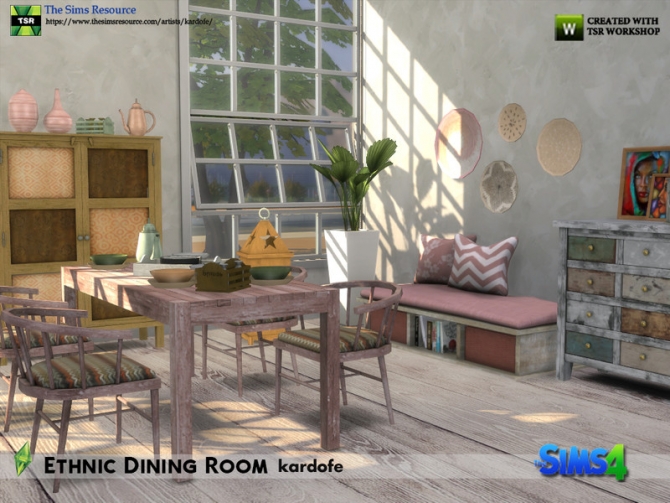 Ethnic Dining Room By Kardofe At Tsr Sims 4 Updates