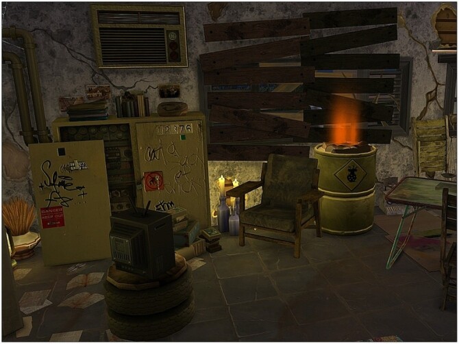 Sims 4 Coal Garage by lotsbymanal at TSR