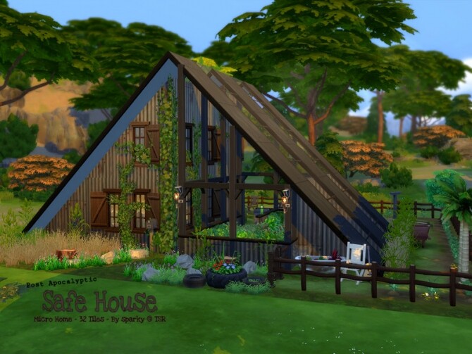 Sims 4 Post Apocalyptic Safe House by sparky at TSR