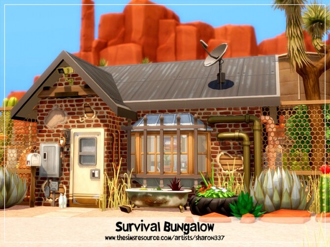 Sims 4 Survival Bungalow Nocc by sharon337 at TSR