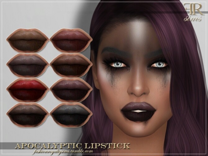 Sims 4 FRS Apocalyptic Lipstick by FashionRoyaltySims at TSR