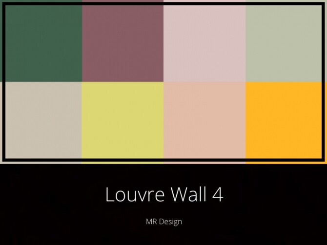 Sims 4 Louvre Wall 4 by MR Design at TSR