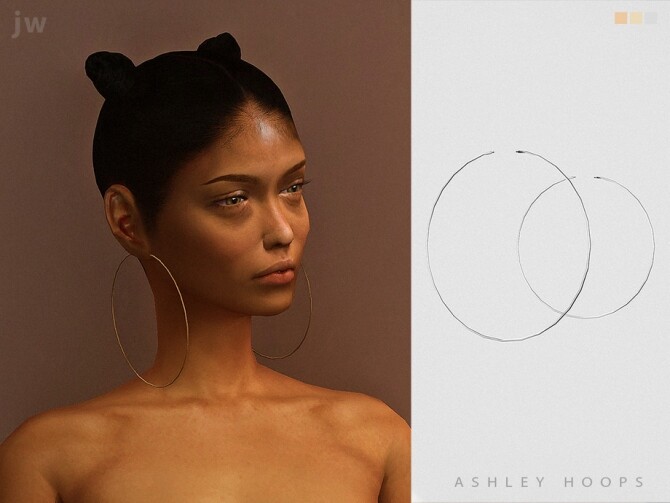 Sims 4 Ashley hoops by jwofles sims at TSR