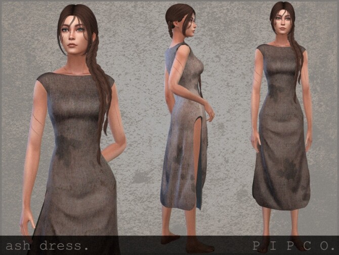 Sims 4 Ash dress by Pipco at TSR
