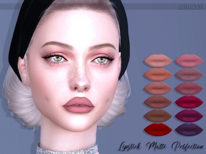 Sims 4 Lipstick Matte Perfection by ANGISSI at TSR
