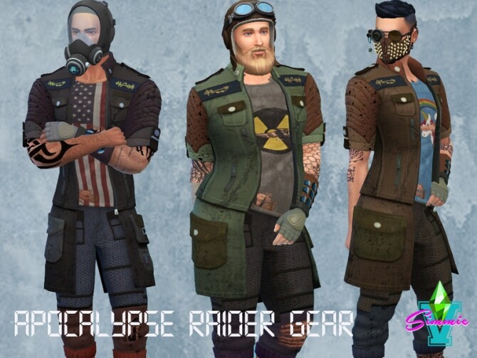 Sims 4 Apocalypse Raider Gear by SimmieV at TSR