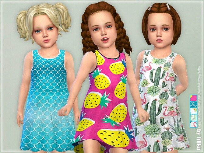 Sims 4 Toddler Dresses Collection P138 by lillka at TSR