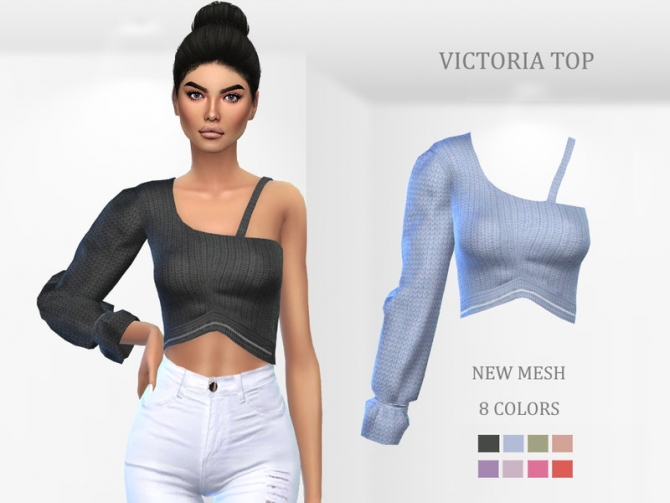 Victoria Top by Puresim at TSR » Sims 4 Updates