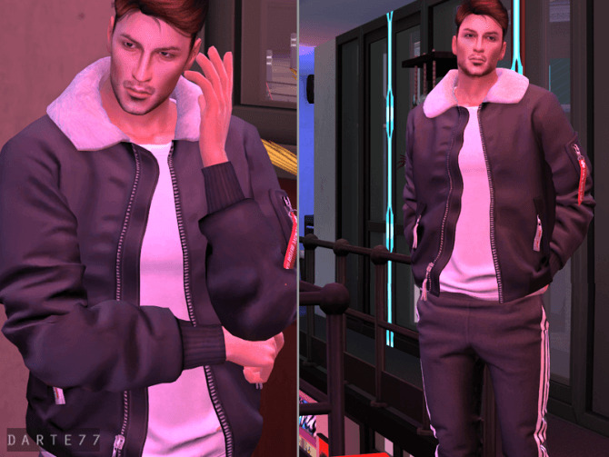 Sims 4 Bomber Jacket Acc Male by Darte77 at TSR