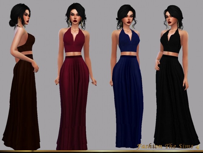 Sims 4 Style Tamara long skirt by LYLLYAN at TSR