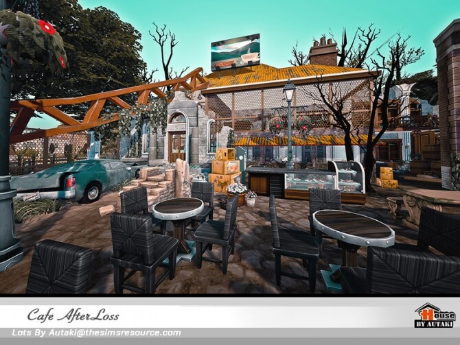 Sims 4 Cafe AfterLoss NoCC by autaki at TSR