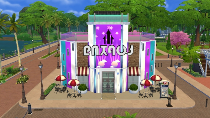 Retroland Pizza & Arcade (No CC) by JudeEmmaNell at Mod The Sims » Sims ...