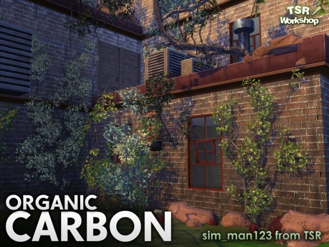 Sims 4 Organic Carbon set of vines, bushes and trees by sim man123 at TSR