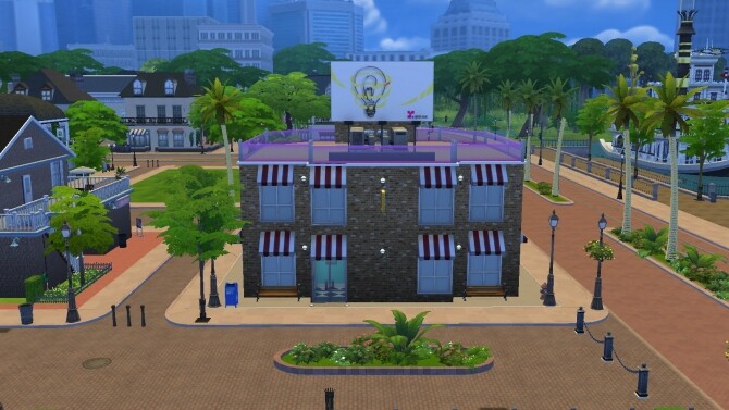 Sims 4 Retroland Pizza & Arcade (No CC) by JudeEmmaNell at Mod The Sims