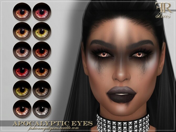 Sims 4 FRS Apocalyptic Eyes by FashionRoyaltySims at TSR