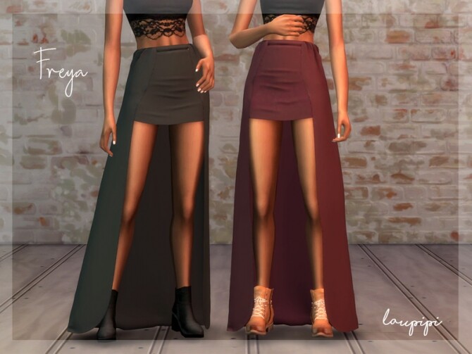 Sims 4 Freya Apocalypse Skirt by laupipi at TSR