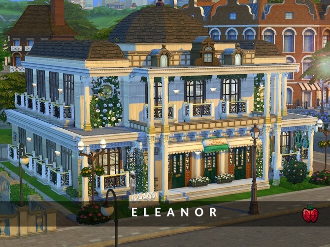 Sims 4 Eleanor restaurant by melapples at TSR