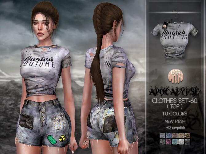 Sims 4 Apocalypse Clothes SET 60 (TOP) BD232 by busra tr at TSR