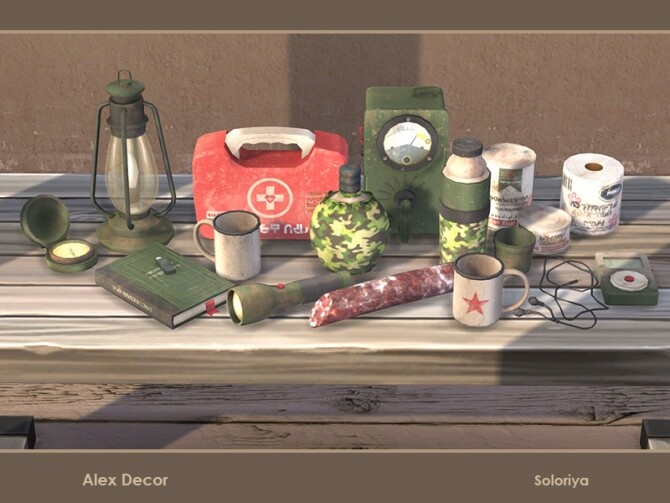 Sims 4 Alex Decor by soloriya at TSR