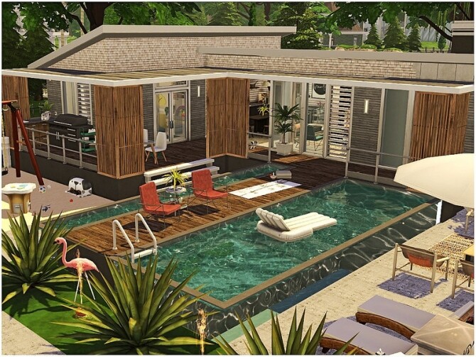 Sims 4 Modern Family Home by lotsbymanal at TSR