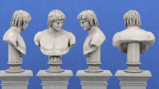 Sims 4 Bust of Antinous by TheJim07 at Mod The Sims